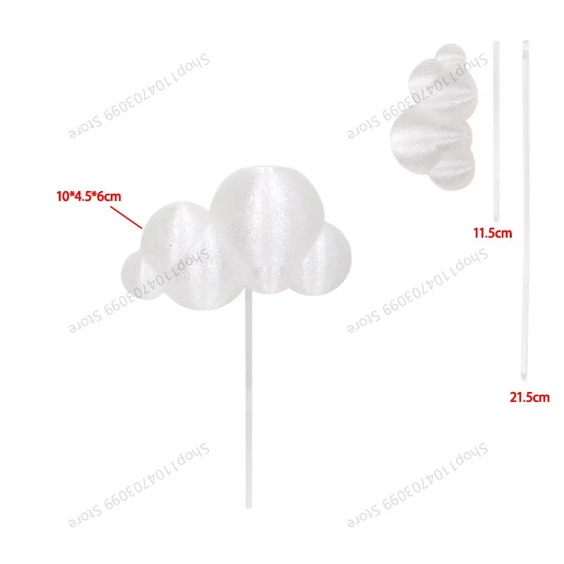 Cute 3D Printed Cloud Dripping Rain Waterer-Aesthetic Houseplant Watering Spike, Creative Flower Pot Decoration for Indoor Plant